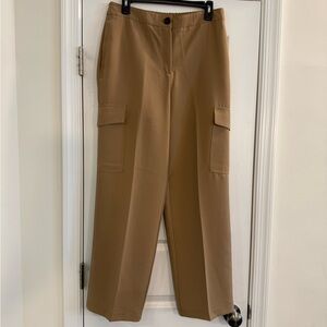 Belle Vere Wide Leg Tan Cargo Dress Pants - Women’s Size 8